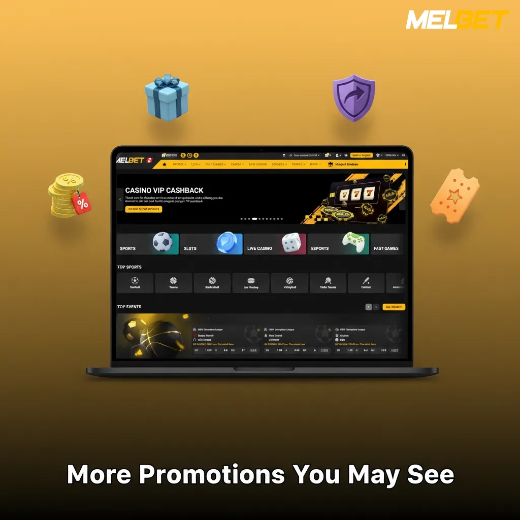 More Melbet promos – reloads, free bets, cashback, tournaments, VIP rewards.