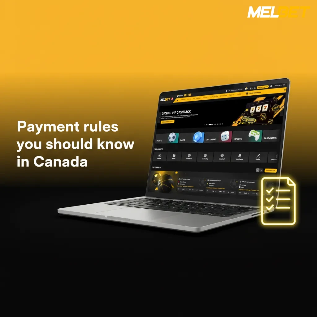 Payment rules for Canada – name match, ID check, 1x turnover, same-route withdrawals.