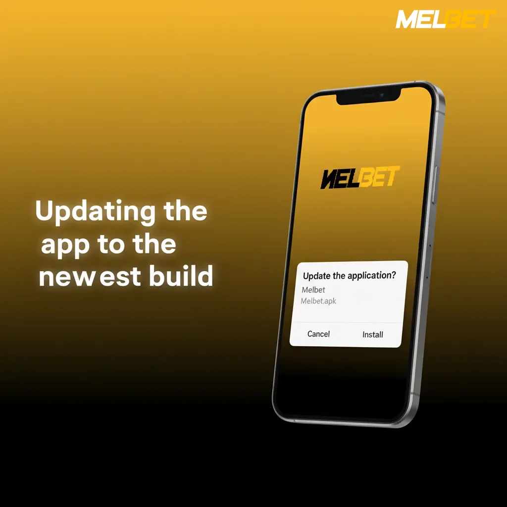 Update Melbet app to the latest version for better performance.